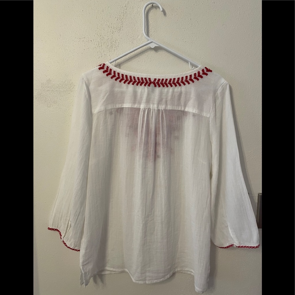 Talbots Bohemian/Peasant Style Blouse - image 3